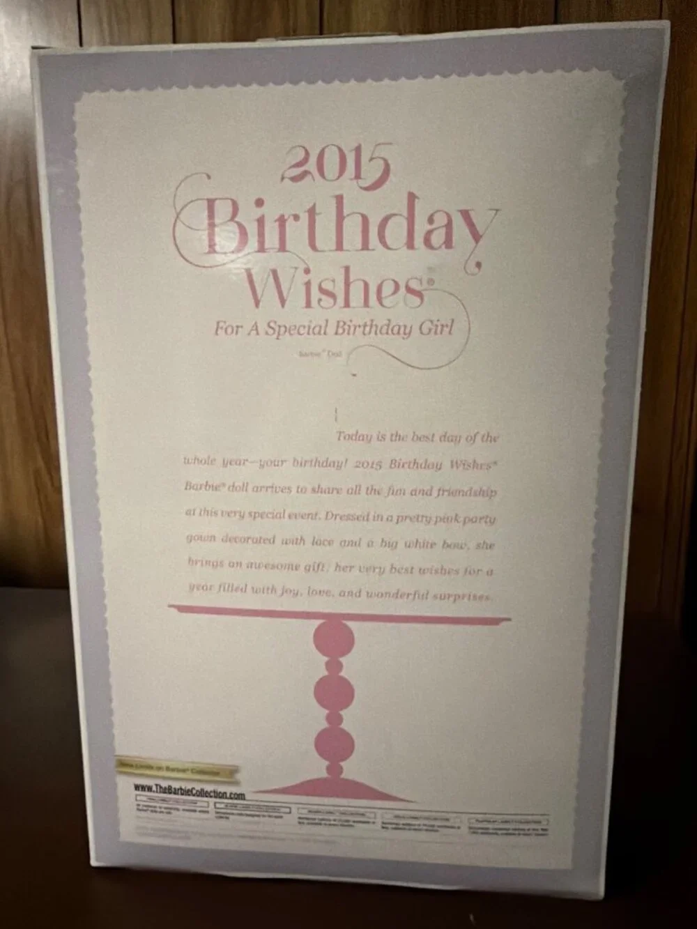 Mattel Barbie Collectir 2015 Birthday Wishes — NIB